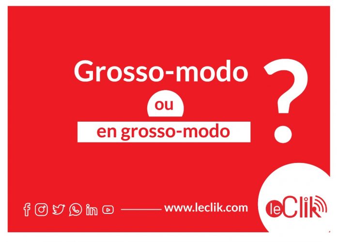 Grosso-modo ou en grosso-modo