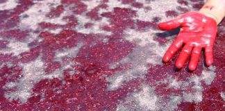 Peinture rouge