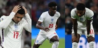 Les joueurs anglais, Rashford, Sancho et Saka visés par des publications racistes