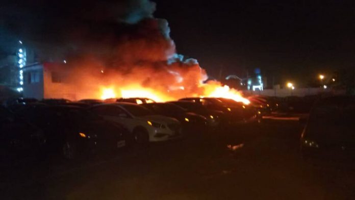 incendie au port de Lomé