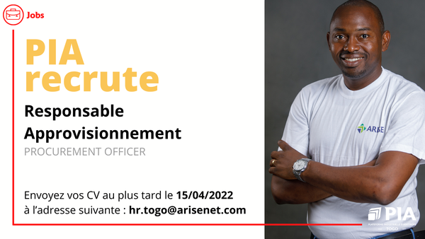 pia recrute un responsable approvisionnements pia recrute un responsable approvisionnements