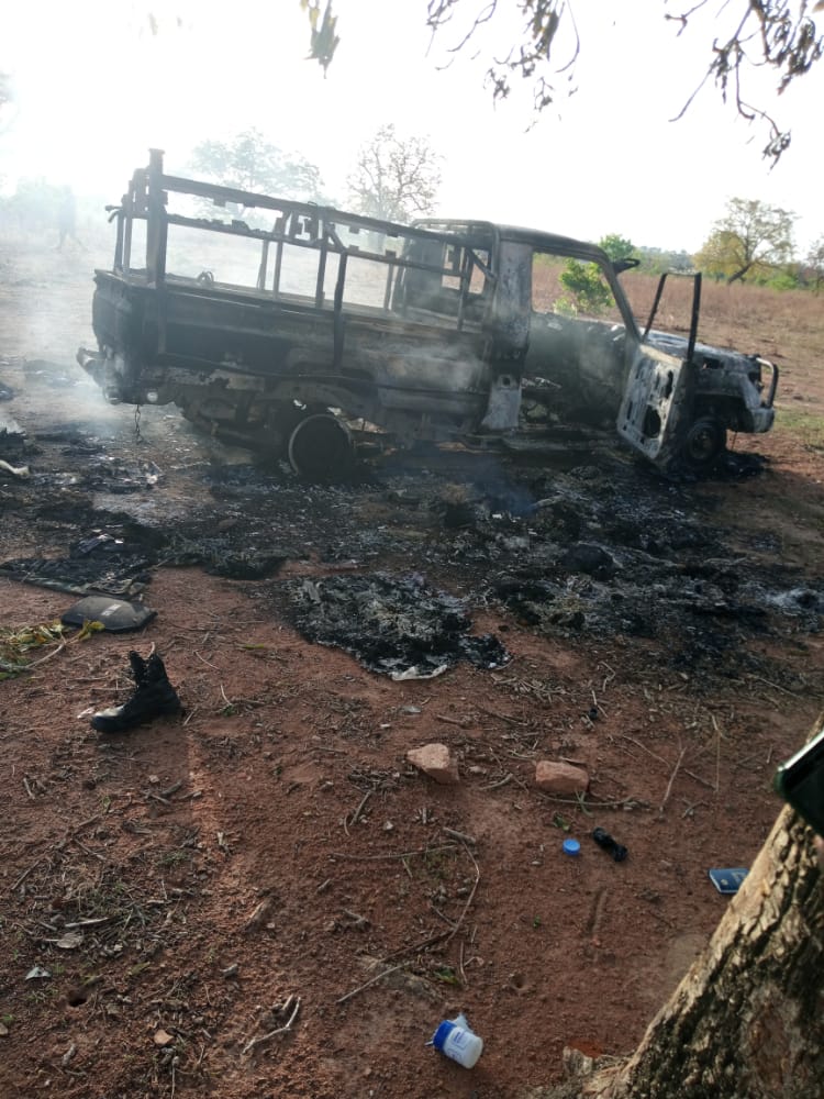 Une voiture endommagé 