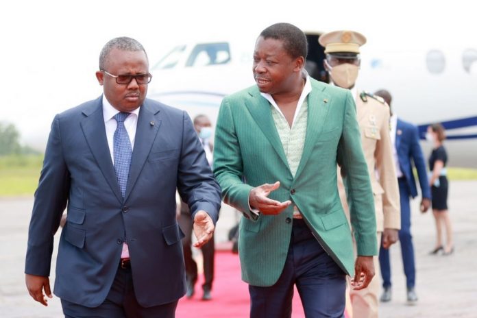 Le président Umaro Sissoco Embaló de la Guinée Bissau et son homologue du Togo Faure Gnassingbé Le président Umaro Sissoco Embaló de la Guinée Bissau et son homologue du Togo Faure Gnassingbé