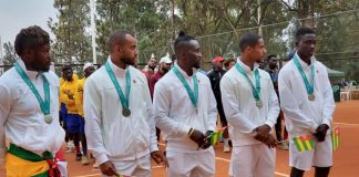 Les tennismen représentant le Togo à la Coupe Davis au Rwanda