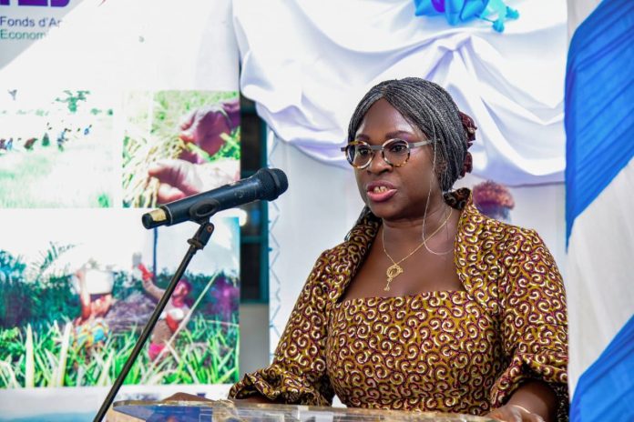 Sahouda Gbadamassi-Mivédor, directrice du Fonds d’appui aux initiatives économiques des jeunes (Faiej). Lomé, 13/12/2022. Sahouda Gbadamassi-Mivédor, directrice du Fonds d’appui aux initiatives économiques des jeunes (Faiej). Lomé, 13/12/2022.