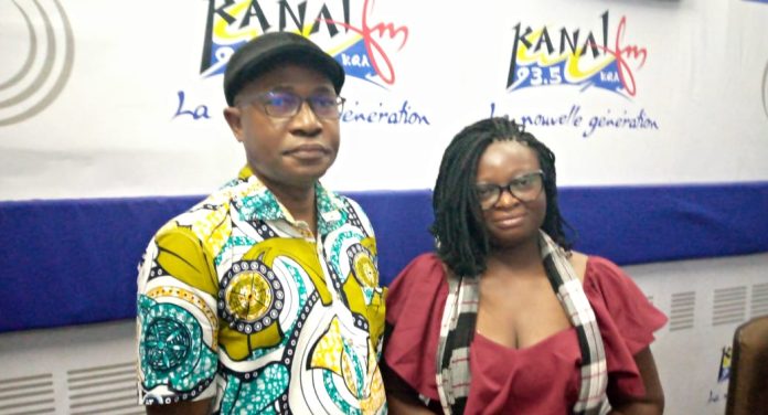 Dr Anoumou Amekudji et Dampi De Poukn, autrice du recueil de 'poèmes Les Pluies du désert'