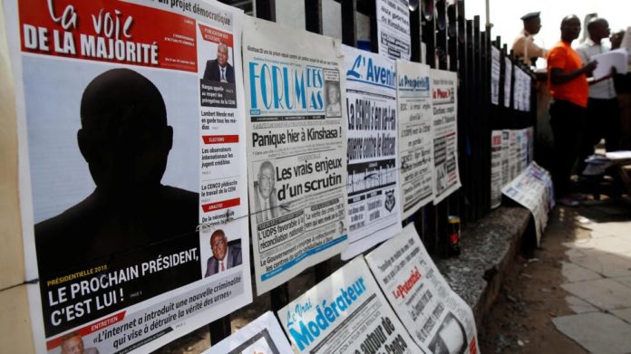 [Image d'illustration] Des journaux congolais, le 9 janvier 2019. REUTERS / Baz Ratner