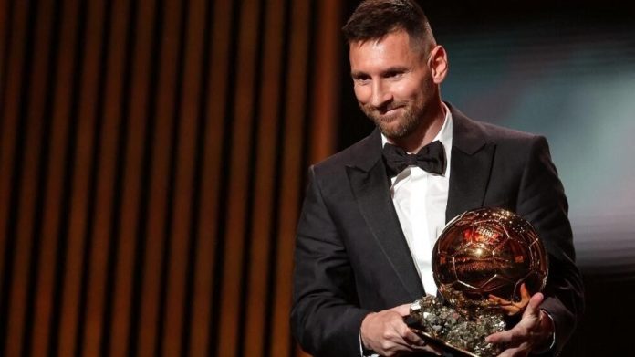 Lionel Messi sacré Ballon d'Or 2023. Lundi 30 octobre 2023. AFP - FRANCK FIFE
