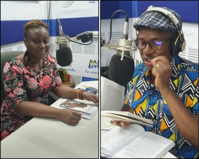 L'écrivaine Christiane Abra Gbodui et le journaliste Anoumou Amekudji