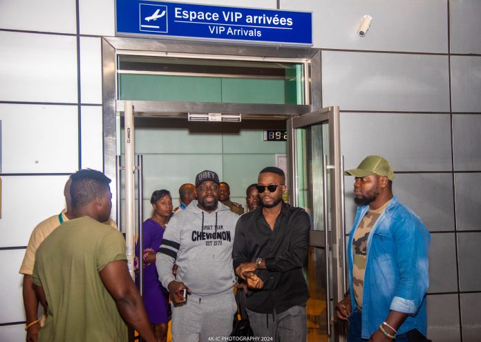 Arrivée de DJ Kerozen à l'aéroport international de Lomé. 30/08/2024.