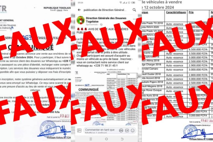 OTR Faux communiqués