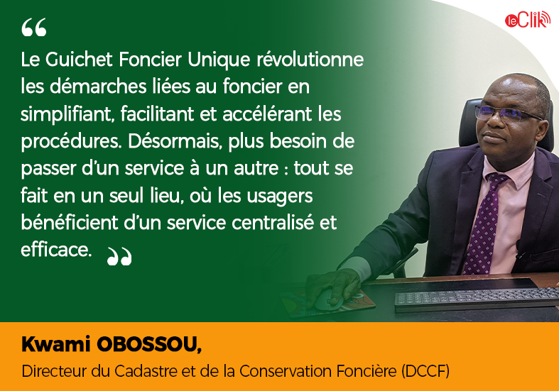 Le DG du Cadastre à propos du GFU